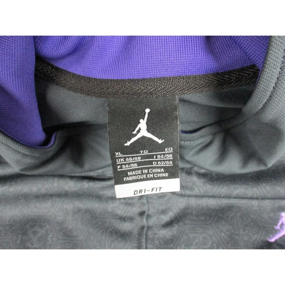 Jordan Jacket Mens Extra Large Black Purple Chris Paul CP3 Full Zip Track Coat